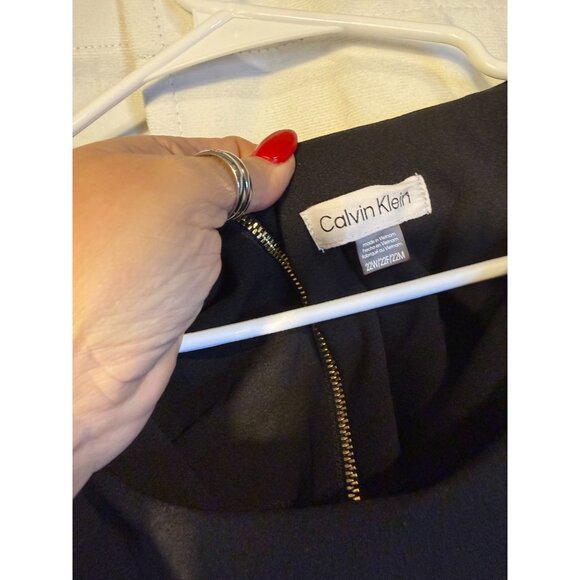 New Calvin Klein Black Classic Dress Womens Plus Size 22W 3X Bell Sleeves Scandi - Picture 3 of 4